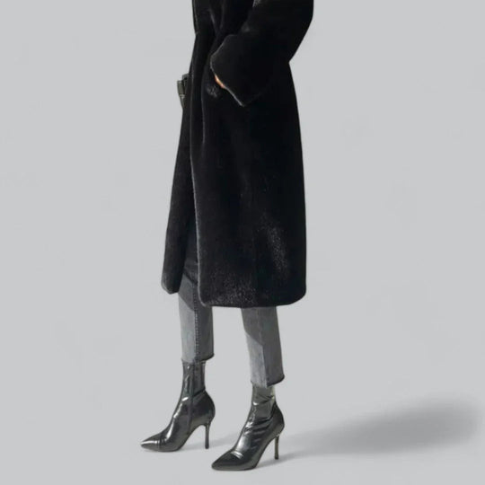 Manteau Long Femme Chic en Fausse Fourrure 6