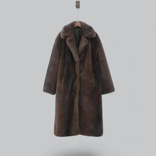Manteau Long Femme en Fausse Fourrure 1