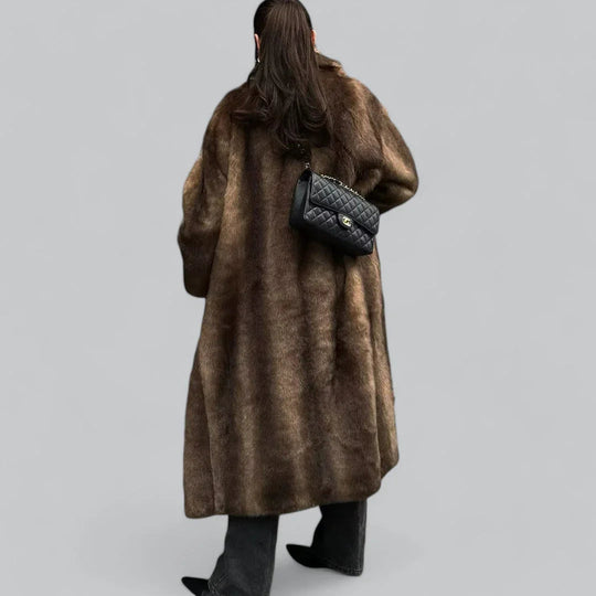 Manteau Long Femme en Fausse Fourrure 3