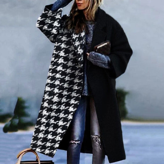 Manteau Long Femme en Laine Mélangée Oversized 3