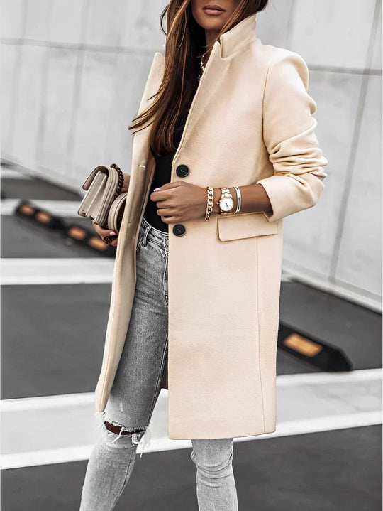 Manteau Long à Manches Longues pour Femme 0