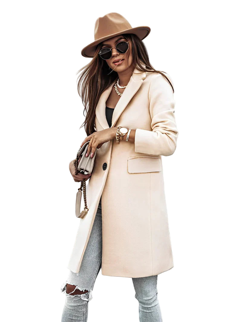 Manteau Long à Manches Longues pour Femme 1