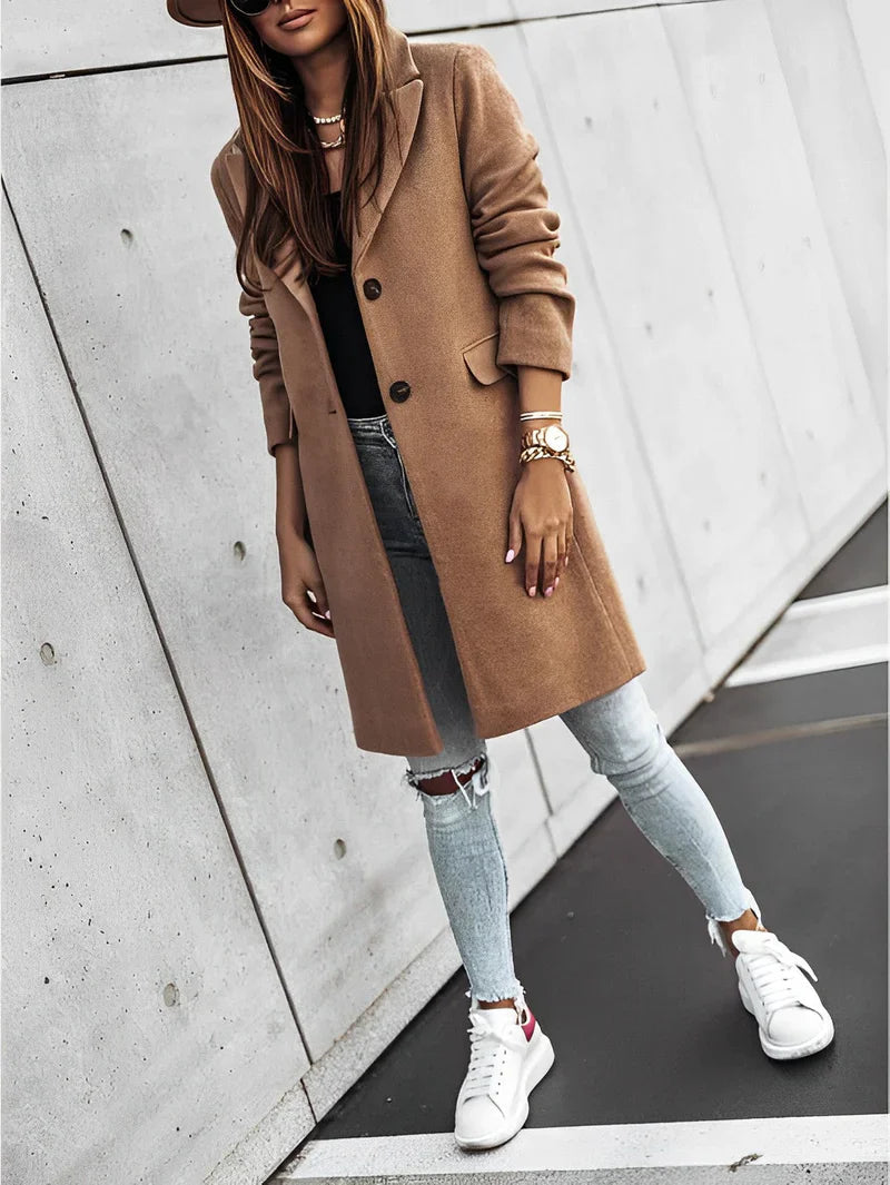 Manteau Long à Manches Longues pour Femme 4