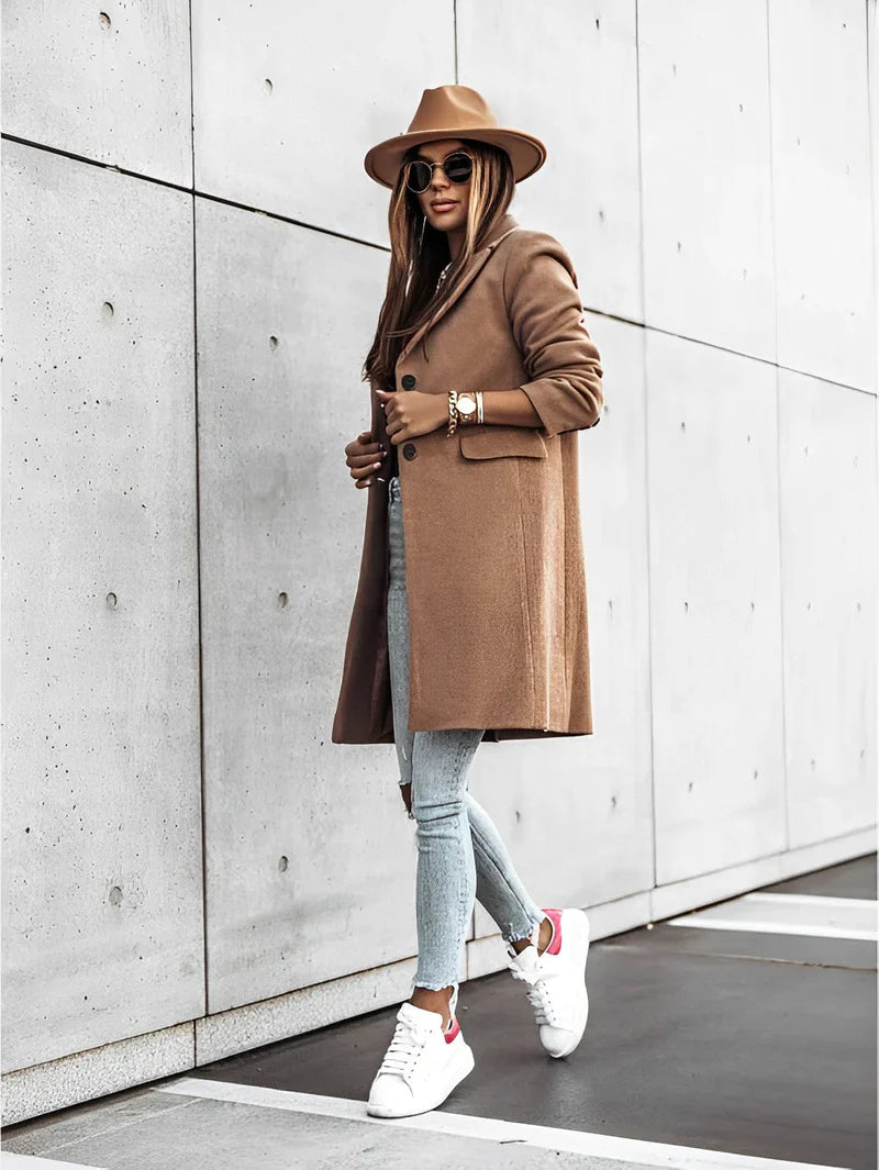 Manteau Long à Manches Longues pour Femme 5