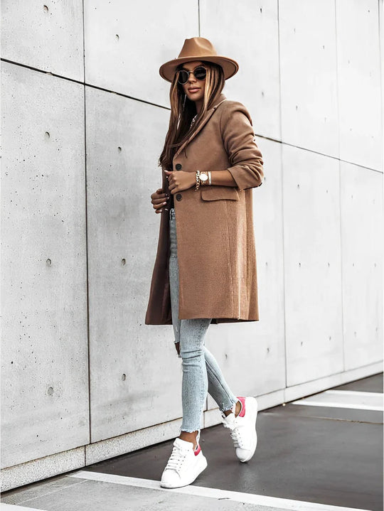 Manteau Long à Manches Longues pour Femme 5