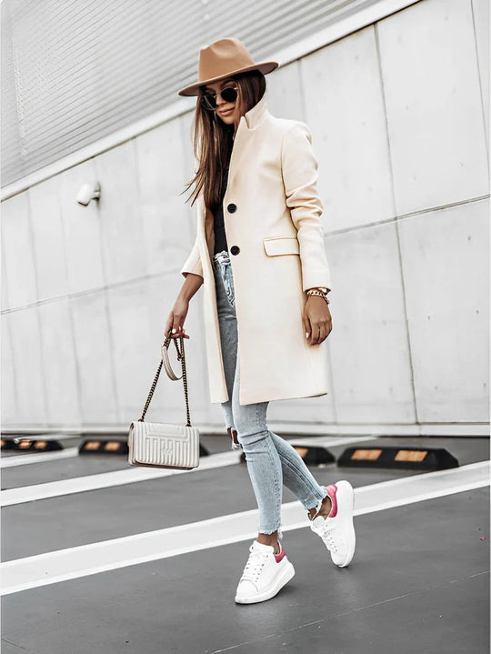 Manteau Long à Manches Longues pour Femme 7