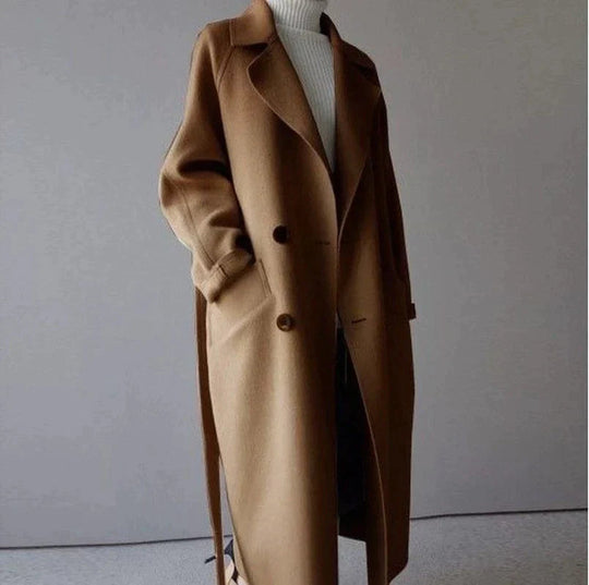 Manteau Long en Laine pour Femmes Élégant 4