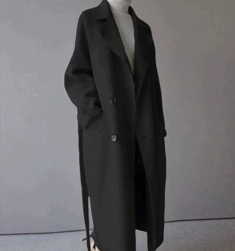 Manteau Long en Laine pour Femmes Élégant 5