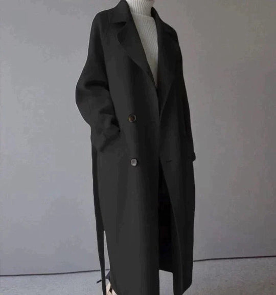 Manteau Long en Laine pour Femmes Élégant 5