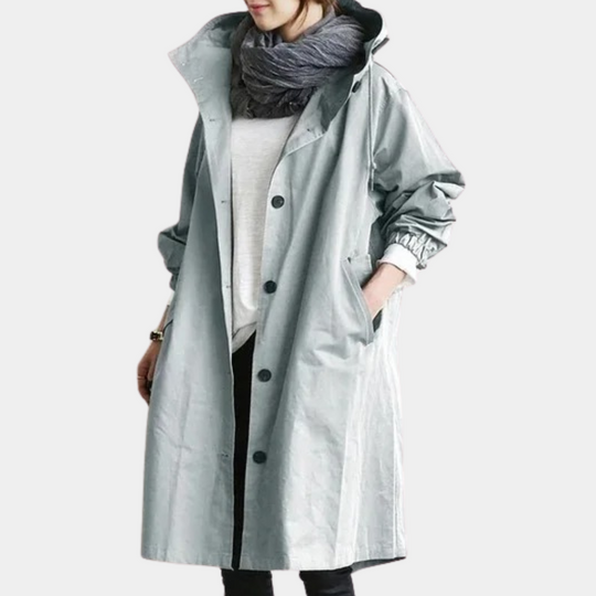 Manteau Long pour Femmes avec Col Montant 4
