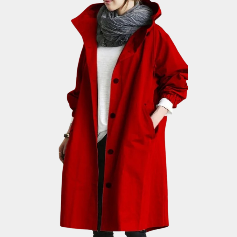 Manteau Long pour Femmes avec Col Montant 5