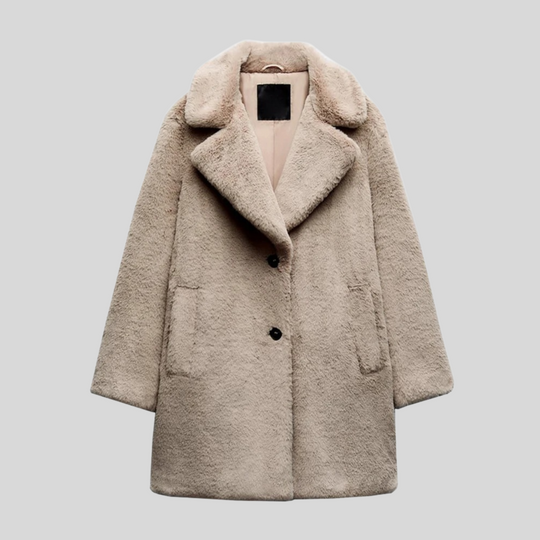 Manteau Long pour Femmes en Fourrure Synthétique Oversized 1