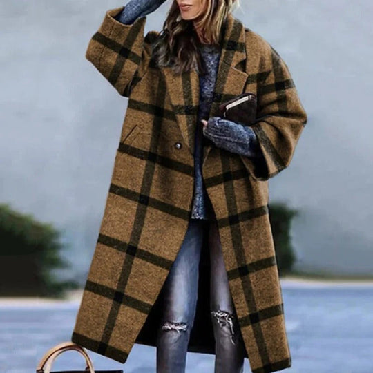 Manteau Long pour Femmes en Laine Mélangée à Coupe Oversized 3