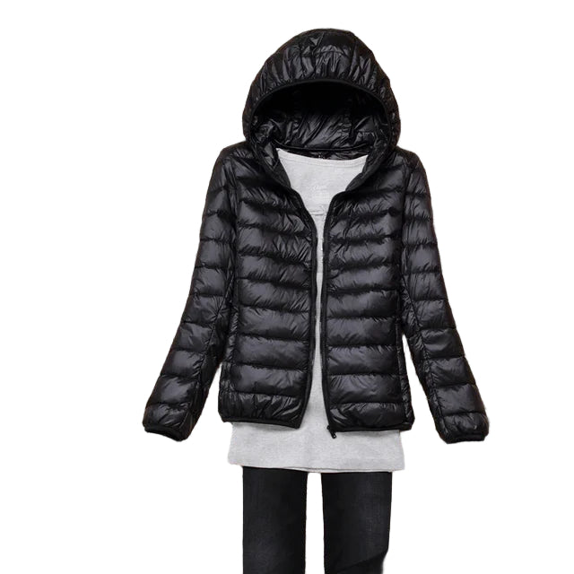 Manteau Matelassé Femme à Capuche – Coupe Ajustée – Léger et Pratique 0