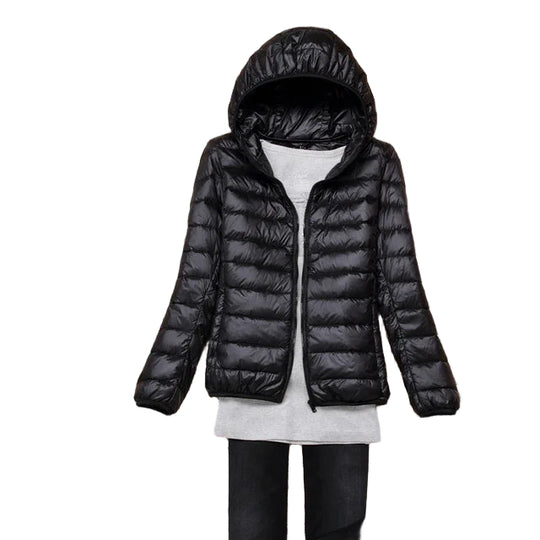 Manteau Matelassé Femme à Capuche – Coupe Ajustée – Léger et Pratique 0