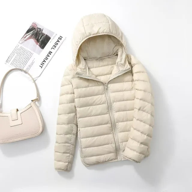 Manteau Matelassé Femme à Capuche – Coupe Ajustée – Léger et Pratique 1