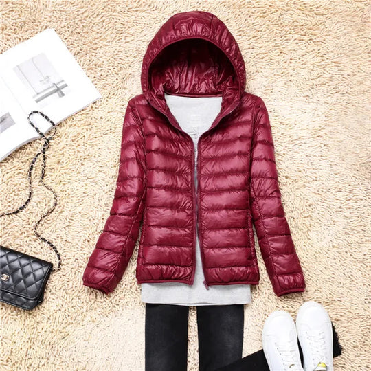 Manteau Matelassé Femme à Capuche – Coupe Ajustée – Léger et Pratique 3