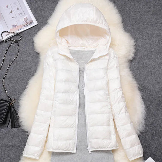 Manteau Matelassé Femme à Capuche – Coupe Ajustée – Léger et Pratique 4