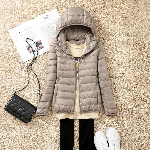 Manteau Matelassé Femme à Capuche – Coupe Ajustée – Léger et Pratique 6