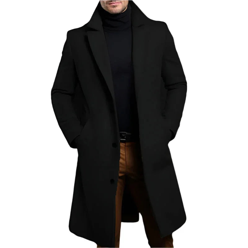 Manteau Mi-Long pour Hommes Chic 0