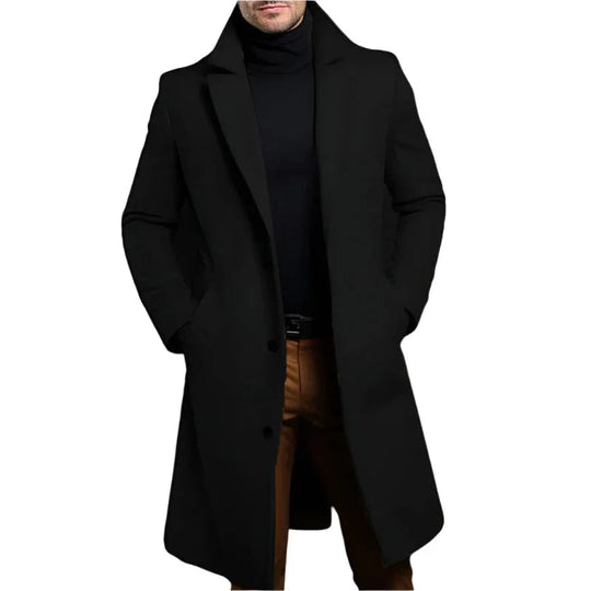 Manteau Mi-Long pour Hommes Chic 0