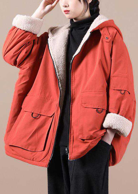 Manteau Parka d'Hiver Ample avec Capuche 0