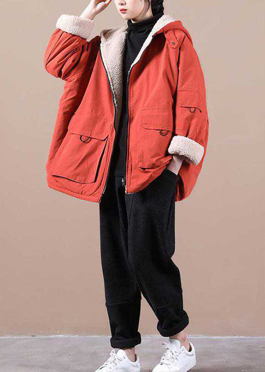 Manteau Parka d'Hiver Ample avec Capuche 2