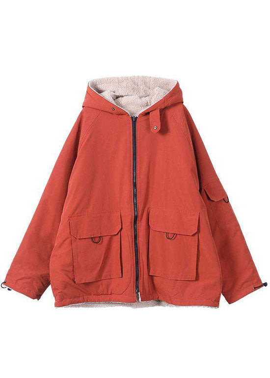 Manteau Parka d'Hiver Ample avec Capuche 4