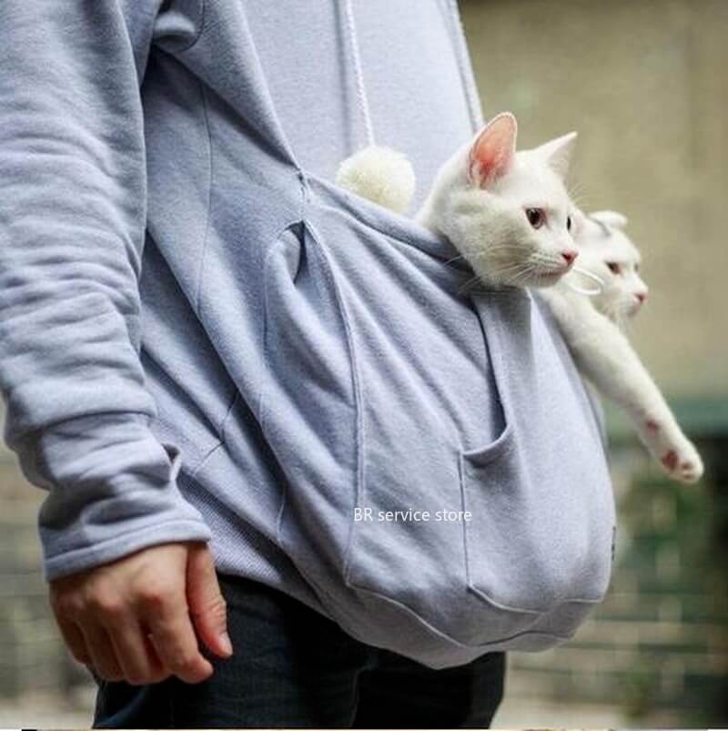 Manteau Pour Chat À Capuche Confortable Avec Poche 6