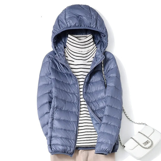 Manteau Puffer Court Femme Ultraléger Packable 10