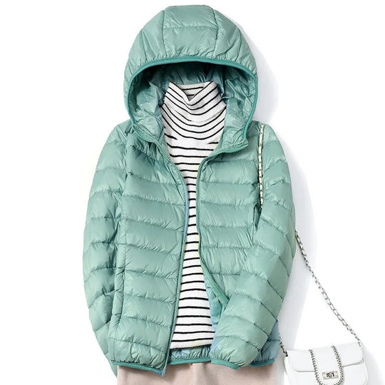 Manteau Puffer Court Femme Ultraléger Packable 12