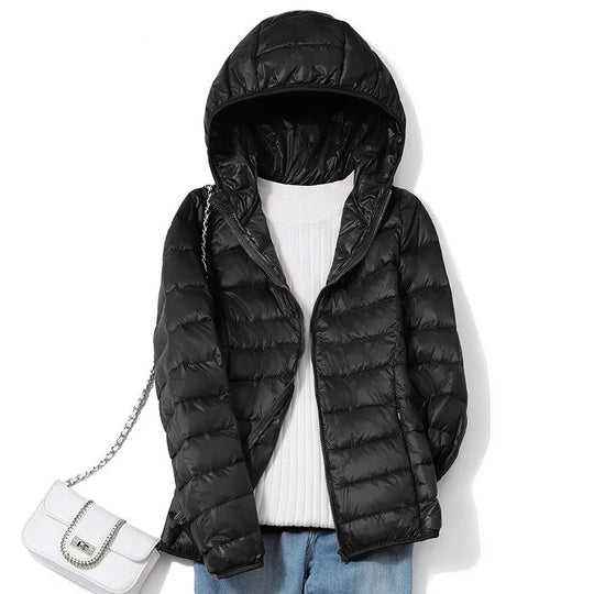 Manteau Puffer Court Femme Ultraléger Packable 13