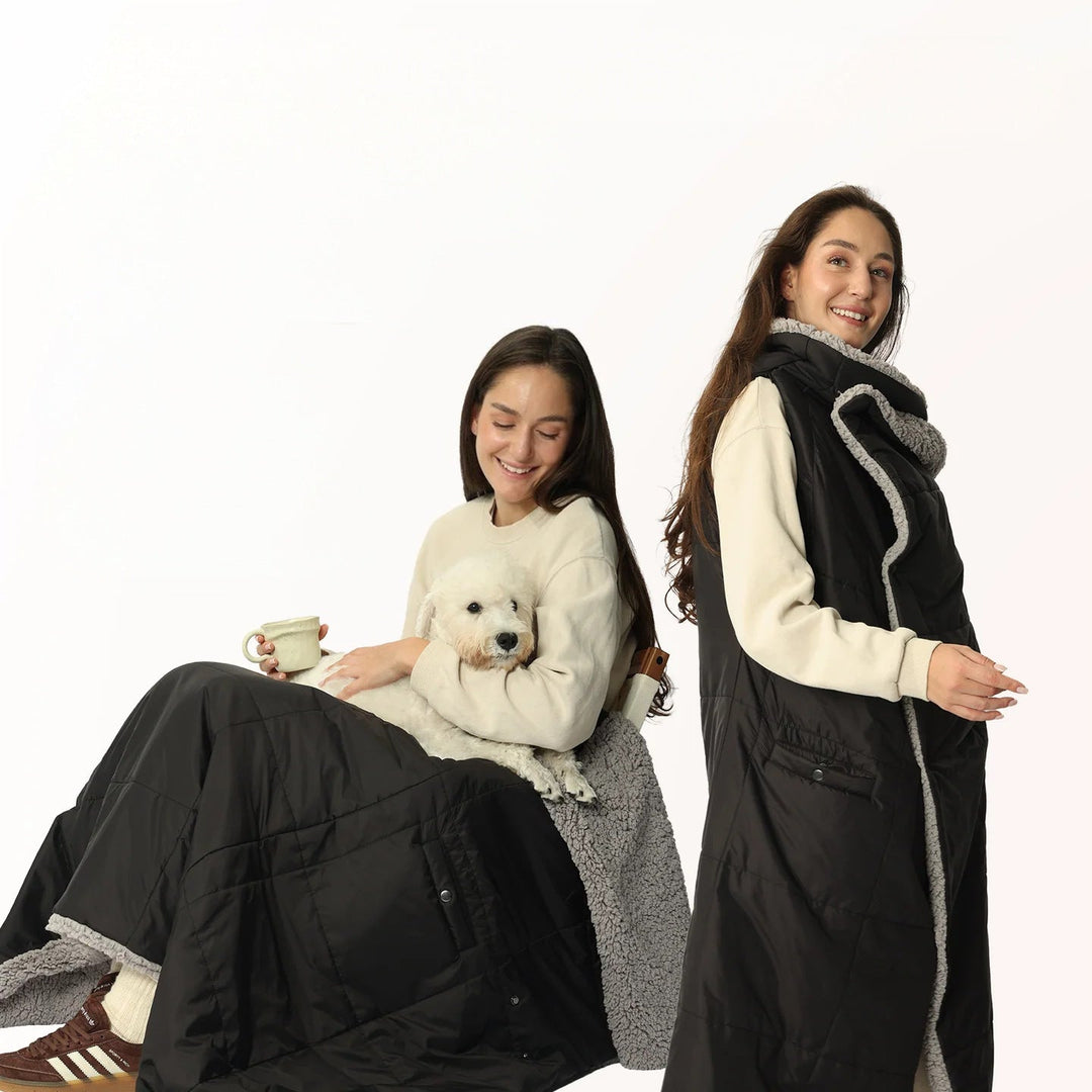 Manteau Sac de Couchage Femme Confortable et Polyvalent 4