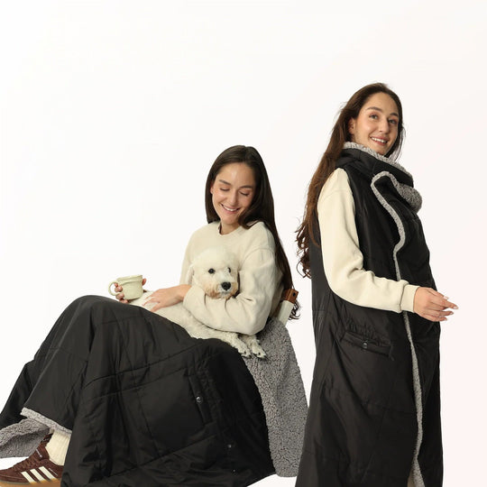 Manteau Sac de Couchage Femme Confortable et Polyvalent 4