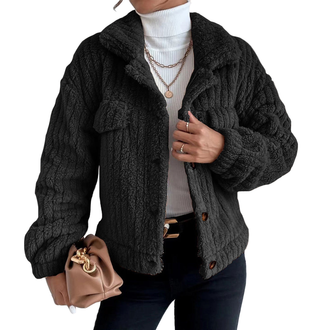 Manteau Teddy Femme en Fausse Fourrure Oversized 0