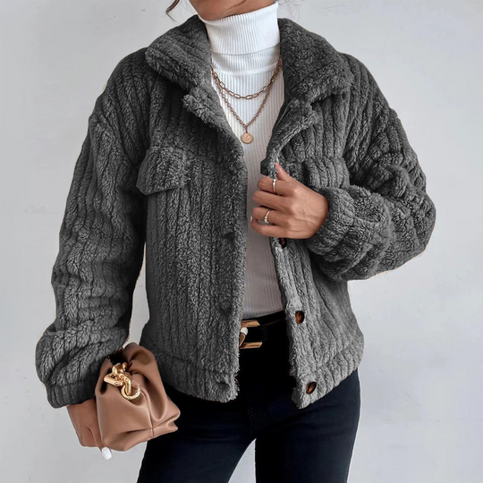Manteau Teddy Femme en Fausse Fourrure Oversized 1