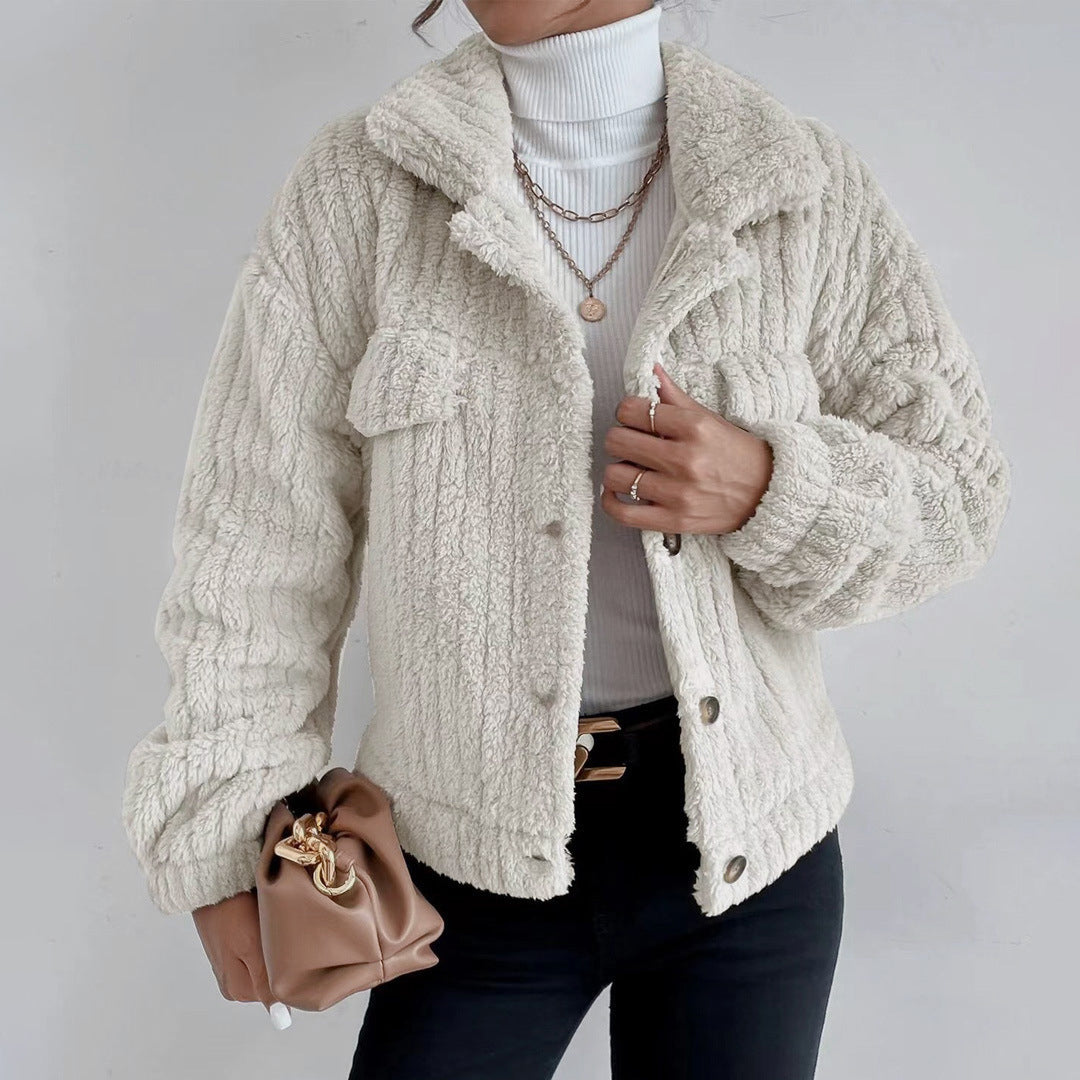 Manteau Teddy Femme en Fausse Fourrure Oversized 2