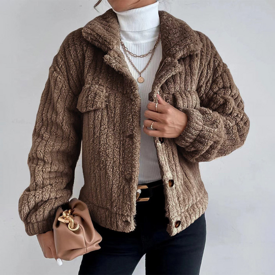 Manteau Teddy Femme en Fausse Fourrure Oversized 3