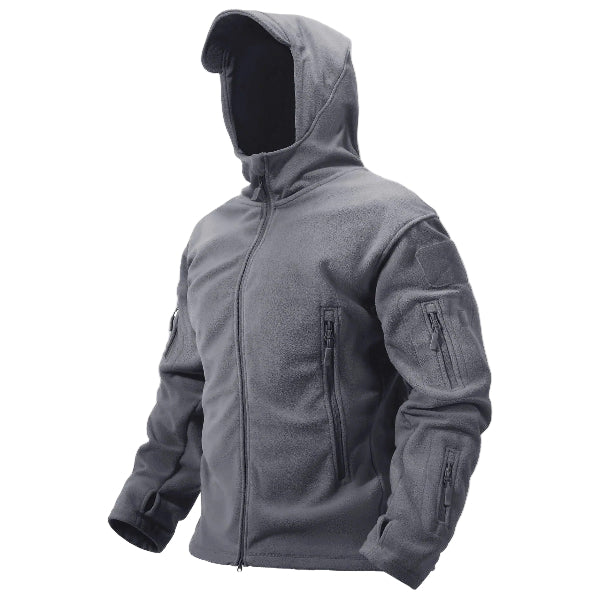 Manteau Thermique pour Hommes à Capuche avec Fermeture Éclair 0