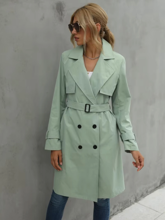 Manteau Trench Femme Classique à Double Boutonnage 4