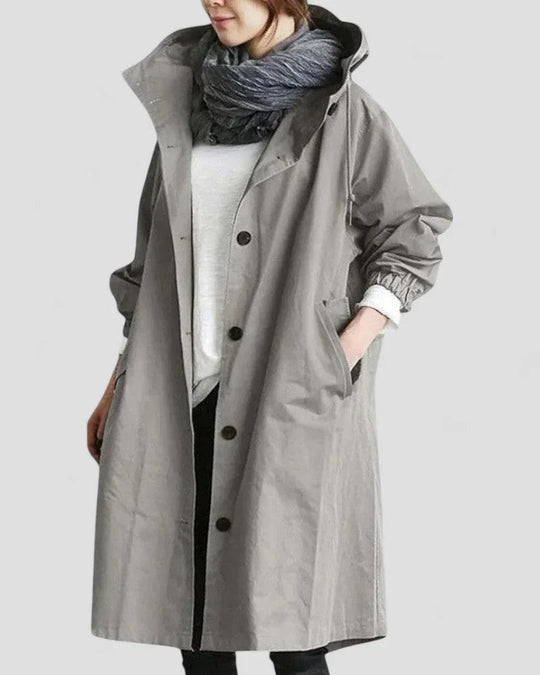 Manteau Trench à Capuche pour Femme Chic 2