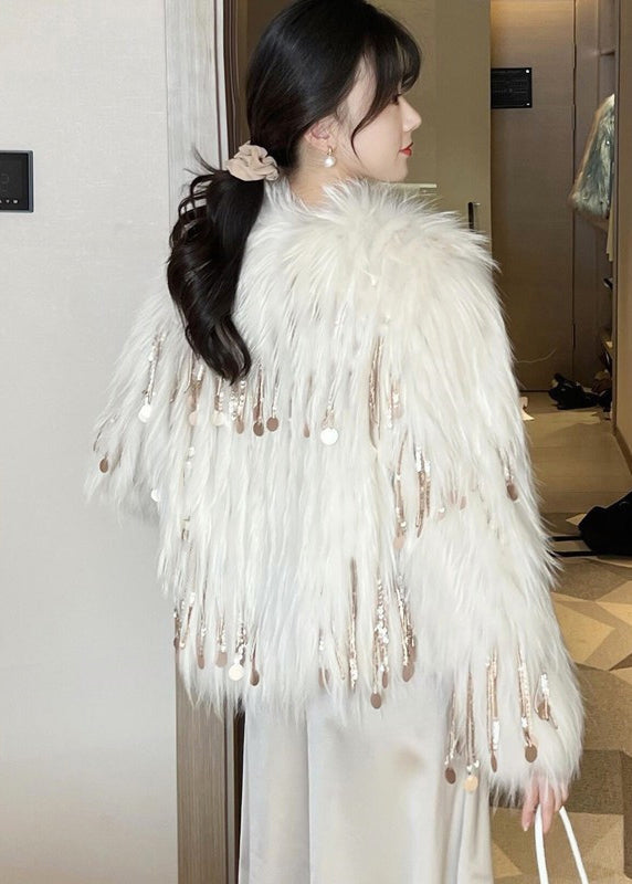 Manteau d'Hiver Bohème à Paillettes 1
