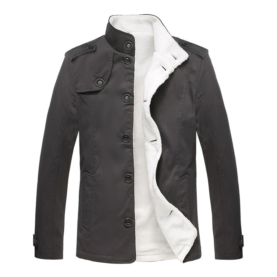 Manteau d'Hiver Pour Hommes en Fleece Doublé 0