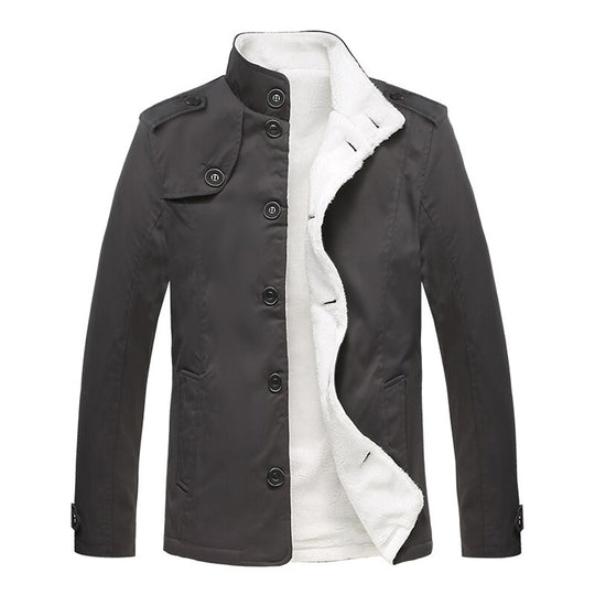 Manteau d'Hiver Pour Hommes en Fleece Doublé 0