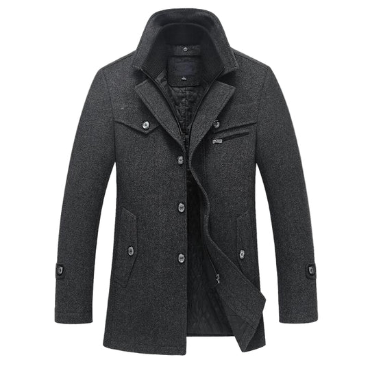Manteau d'Hiver en Laine pour Hommes 0