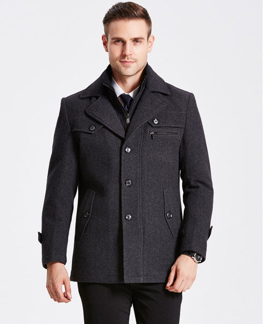 Manteau d'Hiver en Laine pour Hommes 1