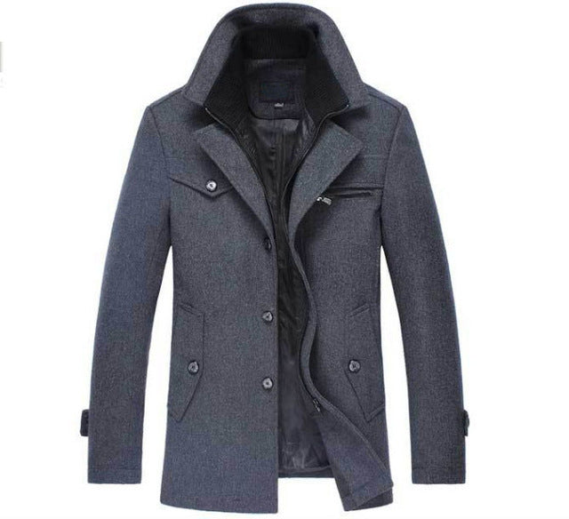 Manteau d'Hiver en Laine pour Hommes 2