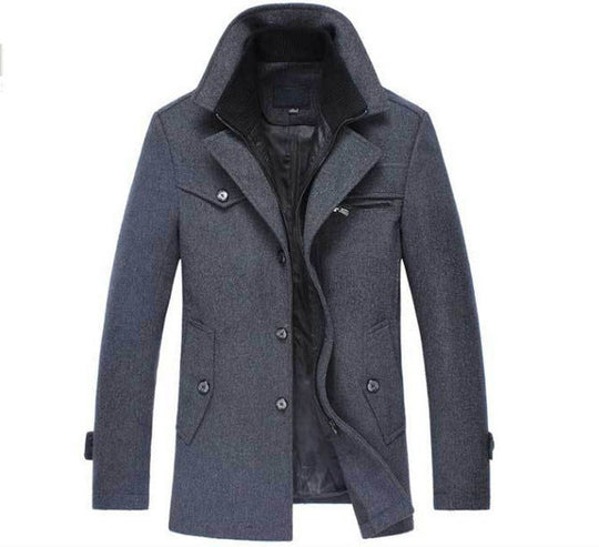 Manteau d'Hiver en Laine pour Hommes 2