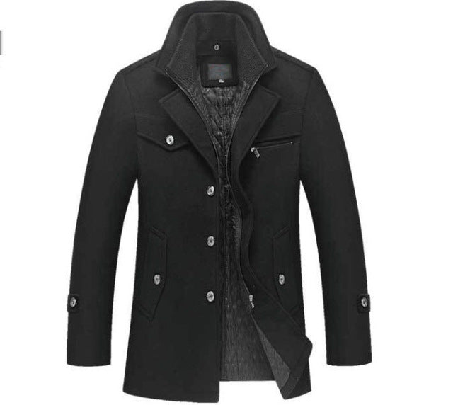 Manteau d'Hiver en Laine pour Hommes 4