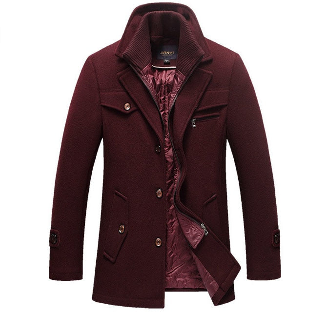 Manteau d'Hiver en Laine pour Hommes 5